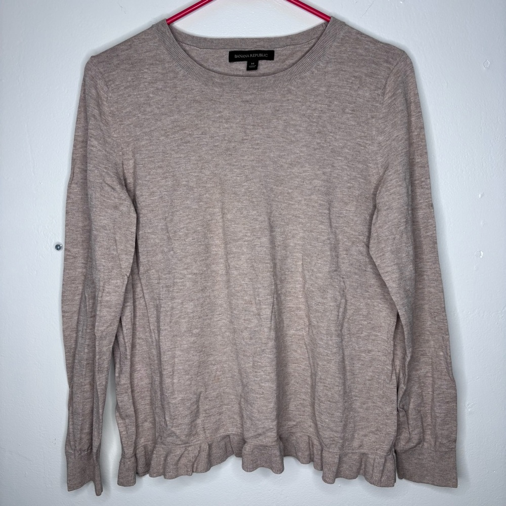 Banana Republic Sweater Ruffle Top